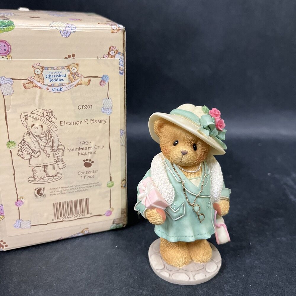 Cherished Teddies Eleanor P. Beary 1997 Members Only Figurine CT971 Boxed
